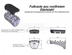 Подножки водителя на SUZUKI DL650 / BMW F800R