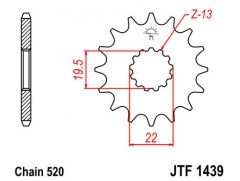 Звезда передняя JT JTF1439.13