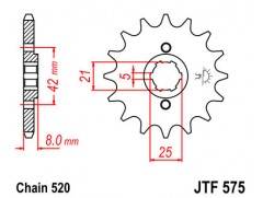Звезда передняя JTF 575-16