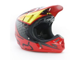 Мотошлем кроссовый FOX V4 REED OUTDOOR REPLICA helmet красно-черный