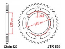 Зірка задня Sunstar 1-3541-45 для Yamaha XT660