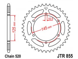 Звезда задняя Sunstar 1-3541-45 для Yamaha XT660