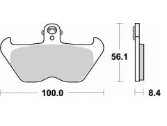 Колодки гальмівні Braking для BMW K1200/ R1100/ R1150 / R1200 синтетичні