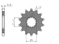 Звезда передняя Sunstar для Yamaha YZ450F