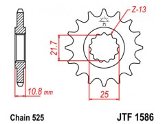 Зірка передня JT JTF 1586.15