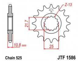 Звезда передняя JT JTF 1586.15