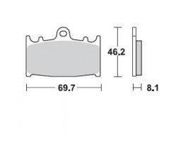 Тормозные колодки Braking 715CM55