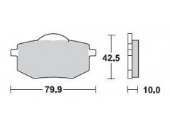 ТОРМОЗНЫЕ КОЛОДКИ ОРГАНИЧЕСКИЕ ARMSTRONG GG ROAD 230126