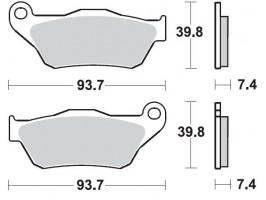 Тормозные колодки передние для Yamaha X-MAX/MAJESTY 125/250