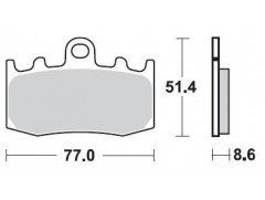 Тормозные колодки Braking для K1200/1300 / R1100/1150/1200 синтетические