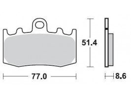 Тормозные колодки Braking для K1200/1300 / R1100/1150/1200 синтетические