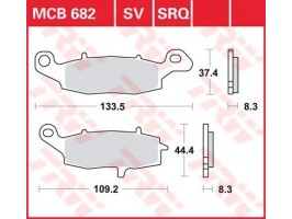 Гальмівні колодки TRW MCB682