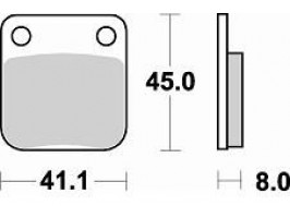 Тормозные колодки Braking 703CM44