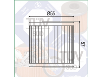 Фільтр масляний Filtrex OIF008 Kawasaki.