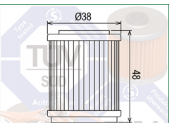 Фільтр масляний Filtrex OIF019 Yamaha.