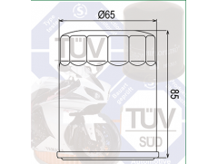 Фильтр масляный Filtrex OIF028 Yamaha.