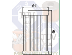 Фильтр масляный Filtrex OIF034 KTM.