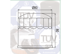 Фильтр масляный Filtrex OIF003 Honda, Kawasaki.