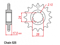 Зірка передня Honda CB600F CBF600 CBR600F Sunstar (Японія)