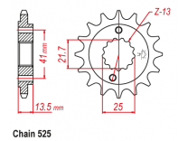 Звезда передняя на Honda Transalp XL400V/600V/650V/700V Sunstar (Япония)