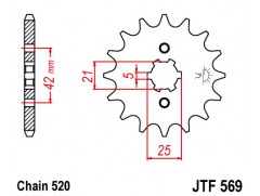 Зірка передня JT JTF569.14