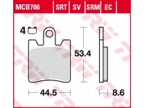 Тормозные колодки  TRW LUCAS MCB706SV