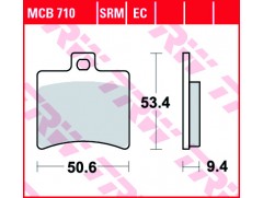 Тормозные колодки TRW MCB710SRM