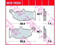 Гальмівні колодки TRW LUCAS MCB783SH