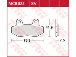 Колодки гальмівні TRW MCB822 на Geon / Hyosung