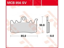 Тормозные колодки TRW LUCAS для BMW R1200 / Ducati HYM / Monster / Aprilia Capanord / RSV4 синтетические