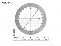 Диски зчеплення металеві TRW MES304-7