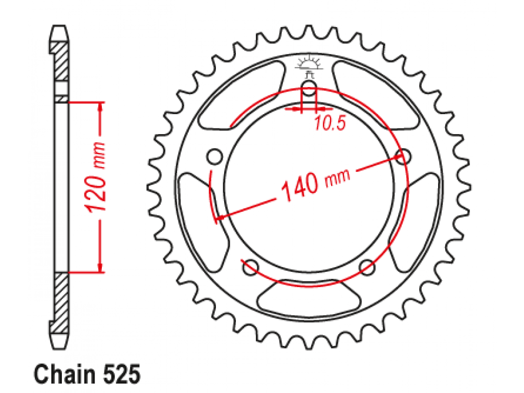 Купити Зірка задня Sunstar 1-4499-48 Suzuki GSX 600 R Київ Одеса Харків Дніпропетровськ Херсон Миколаїв Запоріжжя Львів Івано-Франківськ Ужгород Полтава Чернігів Тернопіль Житомир