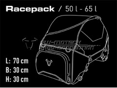 Мотосумка задня Racepack 50-65л.