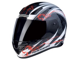 Шлем MARUSHIN 999 RS ET Carat, чернo-бело-красный, p.L