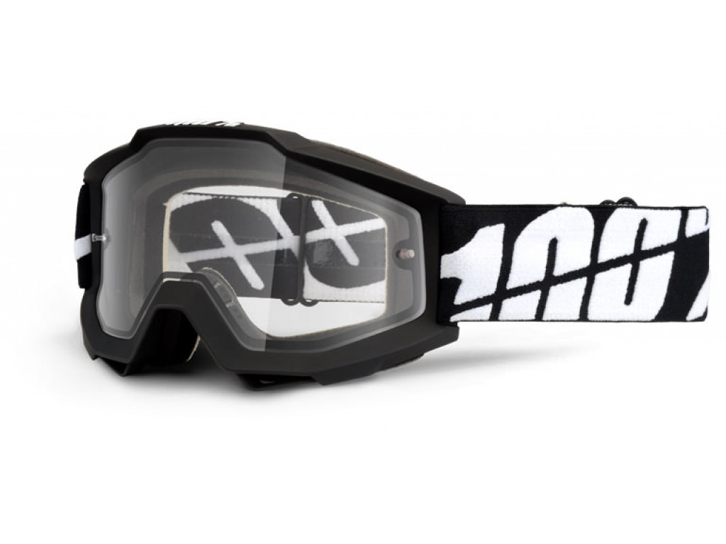 Купити Мото окуляри 100 ACCURI Moto Goggle Black Enduro - прозора лінза Київ Одеса Харків Дніпропетровськ Херсон Миколаїв Запоріжжя Львів Івано-Франківськ Ужгород Полтава Чернігів Тернопіль Житомир