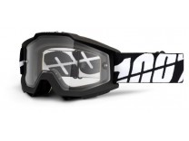 Мото очки 100% ACCURI Moto Goggle Black Enduro- прозрачная линза