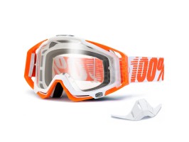 Мотоокуляри 100% RACECRAFT Goggle Mandarina Clear Lens