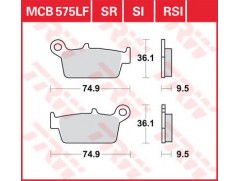 Колодки гальмівні TRW LUCAS MCB575 Honda XR / Kawasaki KLX / Suzuki DR-Z400