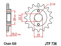 Зірка передня JTF 736.15