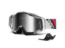 Мотоочки 100% RACECRAFT Goggle Slant Carbon  Mirror Silver Lens