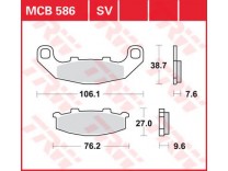 Тормозные колодки TRW LUCAS MCB586 Kawasaki EX250 / GPZ500