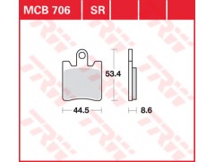 Тормозные колодки  TRW LUCAS MCB706SV