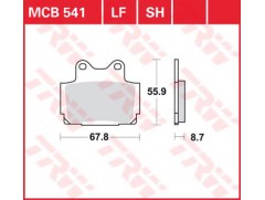 Гальмівні колодки TRW MCB541