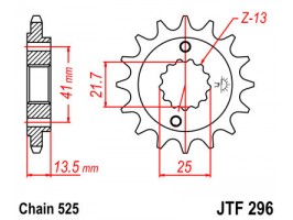 Зірка передня JT JTF296.16