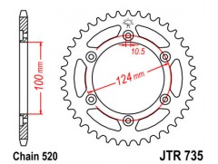 Зірка задня JTR735.41