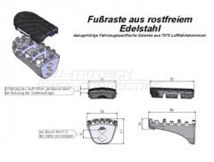 Підніжки водія на Kawasaki KLR650