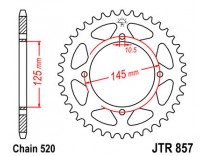 Звезда задняя JTR857.39