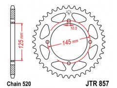 Зірка задня JTR857.39