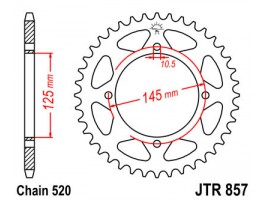 Зірка задня JTR857.39