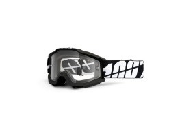 Мотоочки 100% ACCURI Moto Goggle Black Tornado Enduro- прозрачная линза